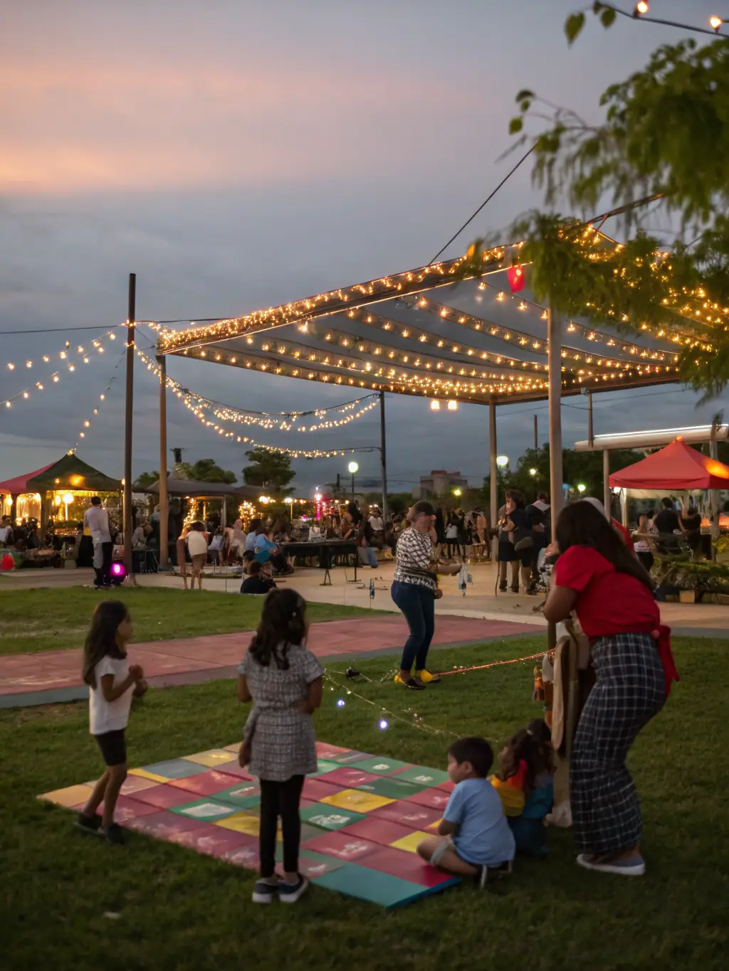 A vibrant image of a cultural event held at a lighthouse, featuring music, art, and local community members enjoying the festivities.